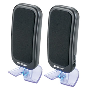 CAIXA DE SOM USB ACR�LICA PRETO MULTILASER